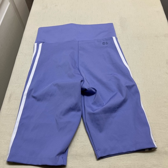Adidas Originals S purple high waisted bike shorts - Picture 8 of 11